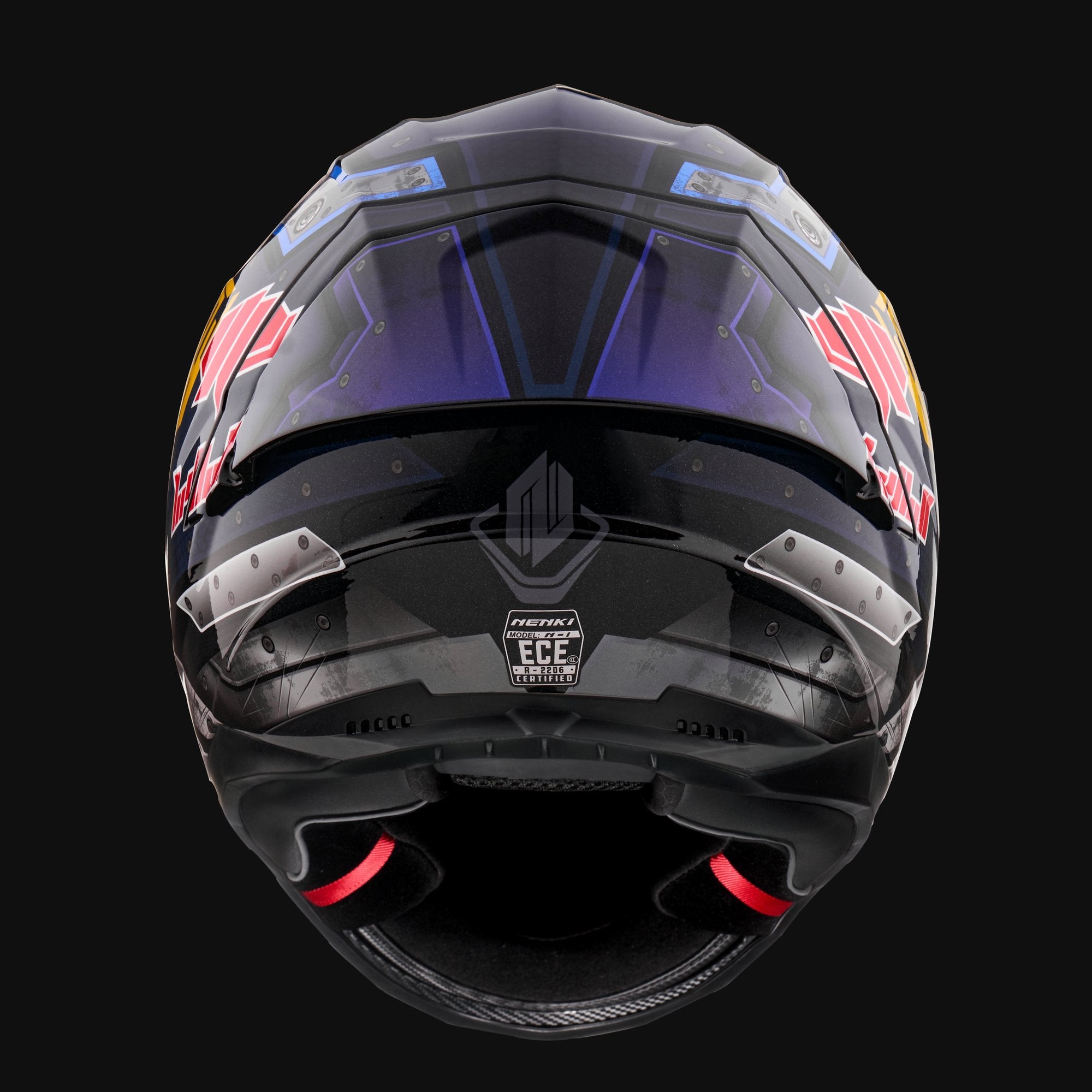 Mecha D helmet — back