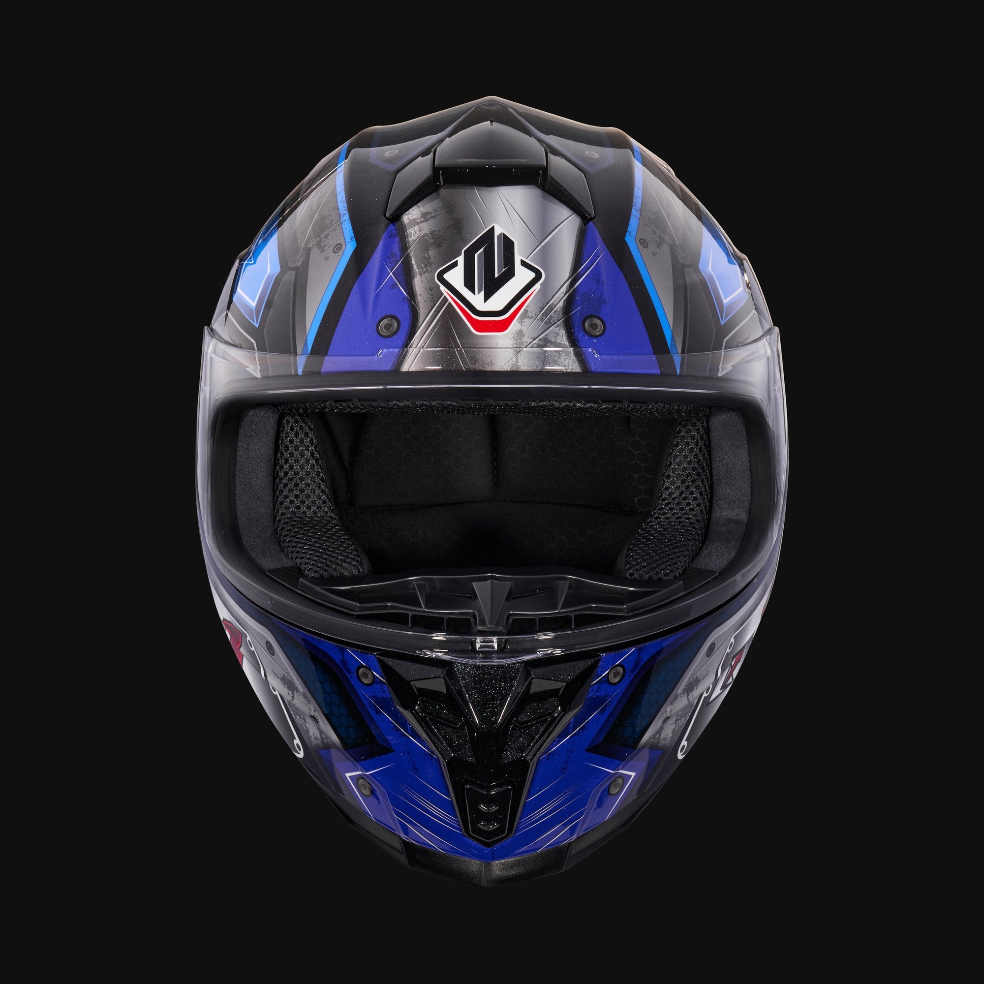 Mecha D helmet — front
