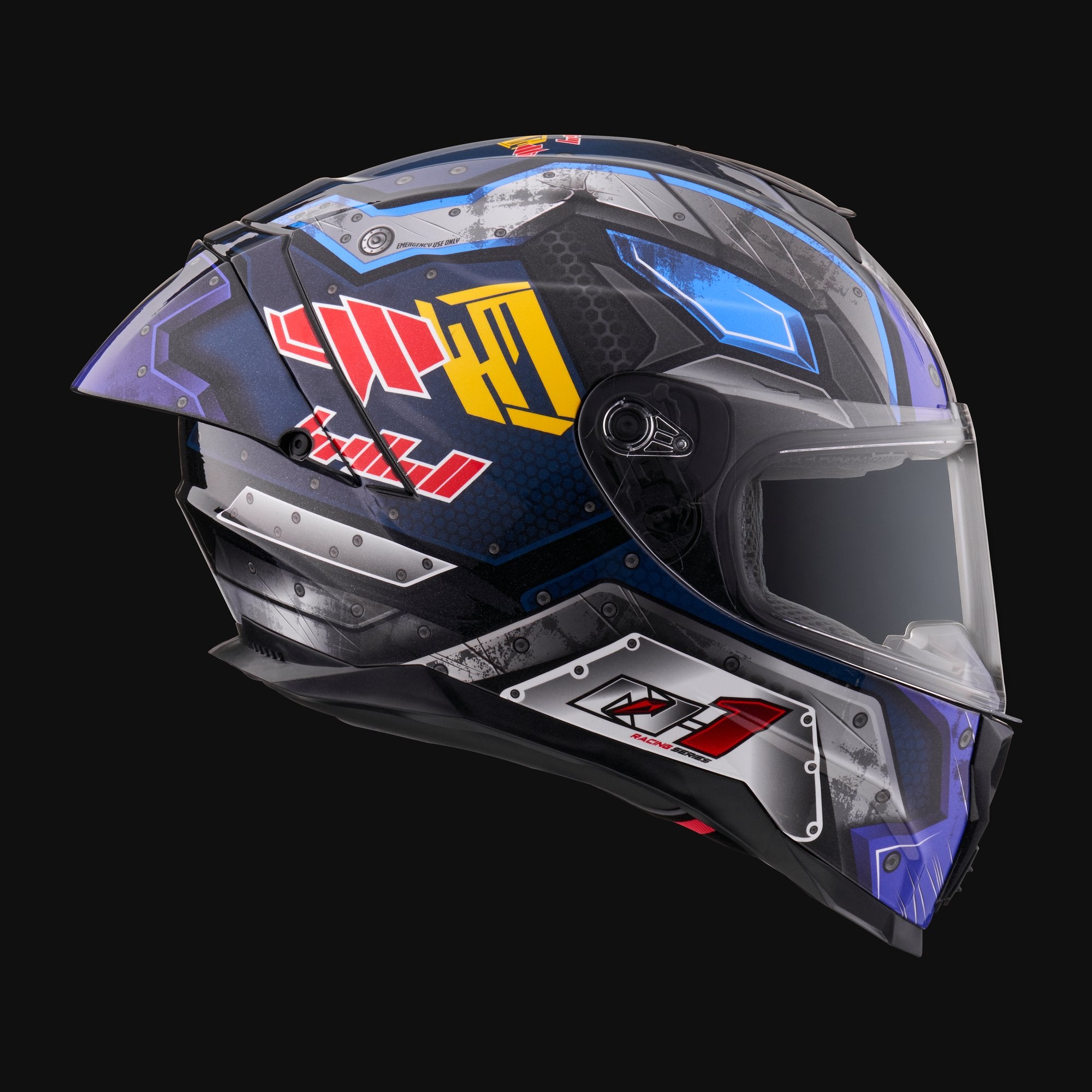 Mecha D helmet — side